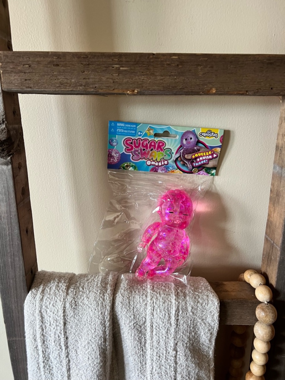 Sugar Swaps onesie sugar squishy baby in pink